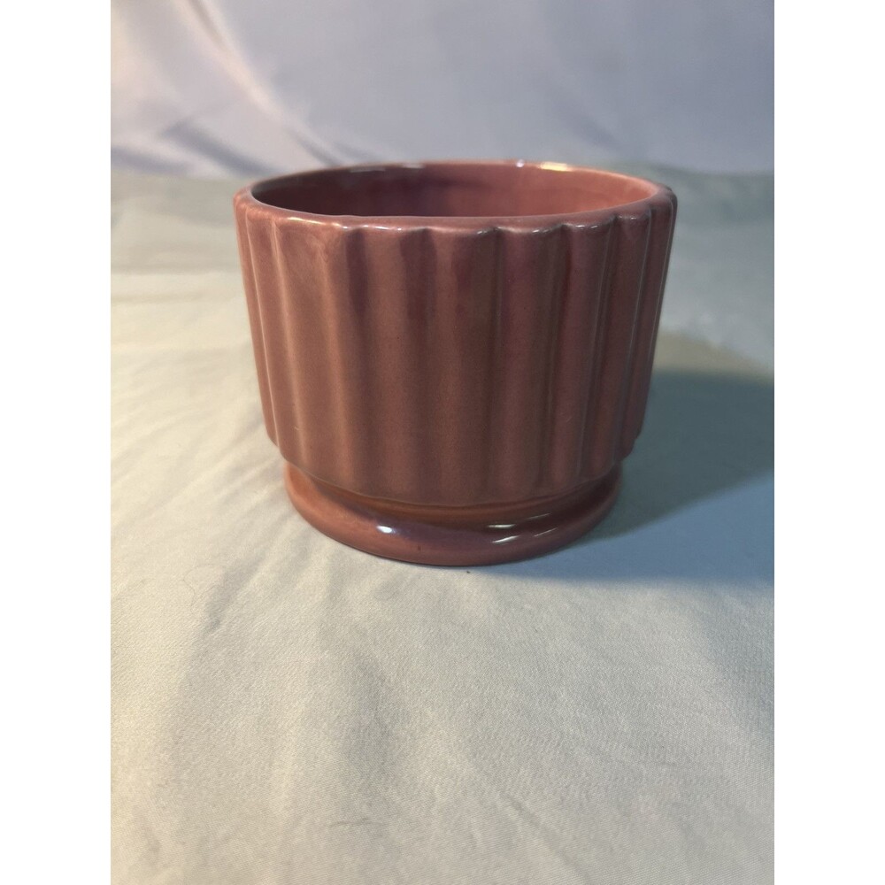 Vintage Round HAEGER Pottery Pink Planter 8408 3" Tall